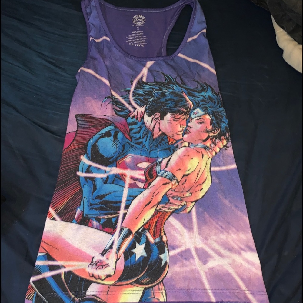 Superman & Wonder Woman tank top